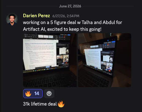 Darien: $31k lifetime deal for Artifact AI